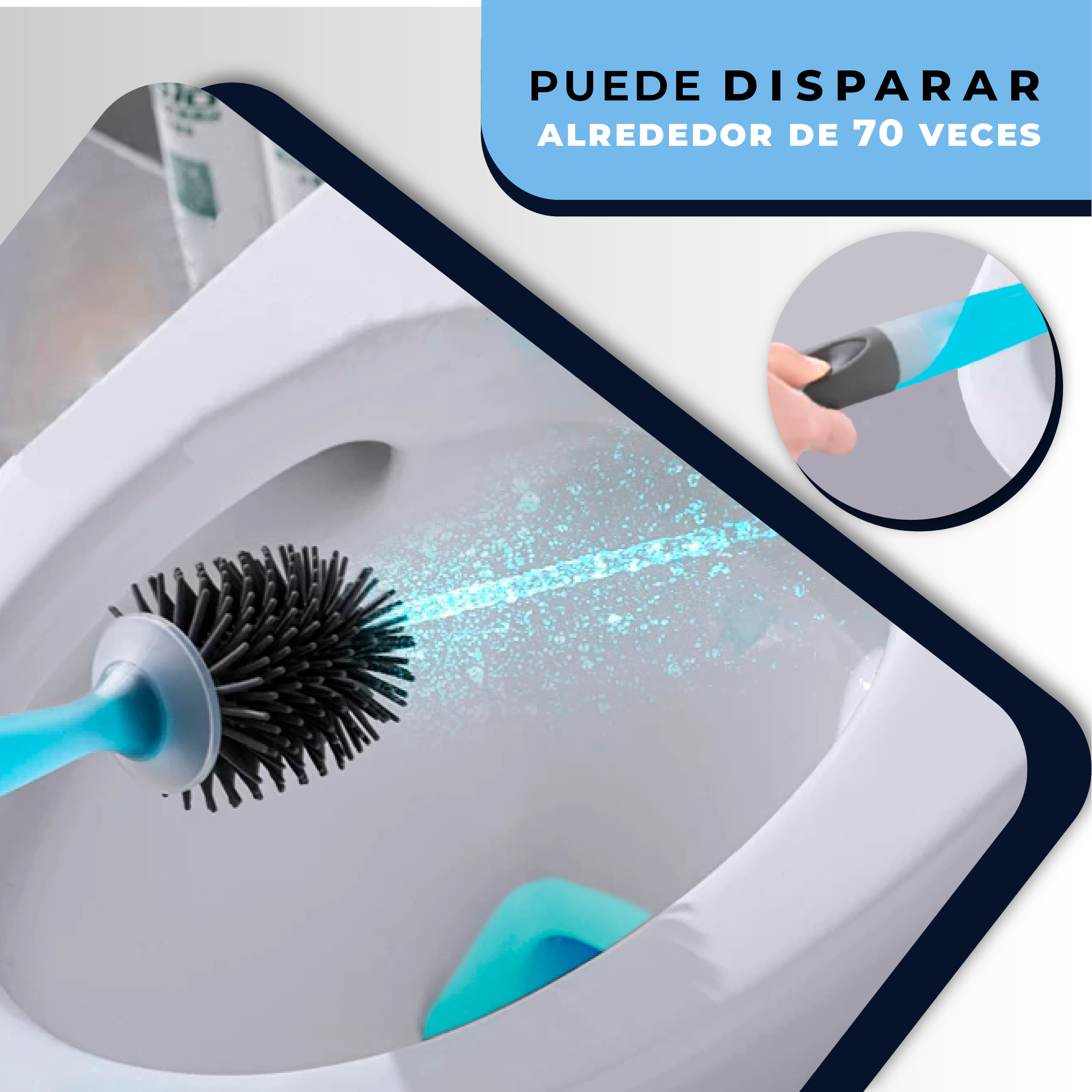 Escobilla baño con dispensador